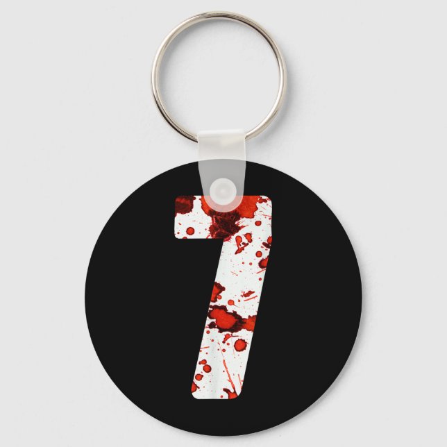 Fun Six Seven 6 7 Meme Design Couples Halloween Ho Keychain (Front)