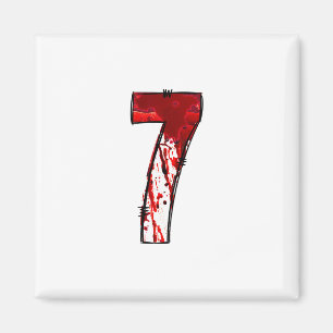 Fun Six Seven 6 7 Meme Design Couples Halloween Ho Magnet