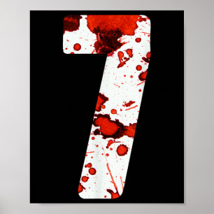 Fun Six Seven 6 7 Meme Design Couples Halloween Ho Poster
