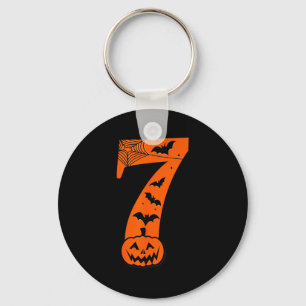 Fun Six Seven 6 7 Meme Design Couples Halloween  Keychain