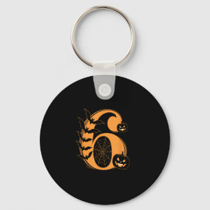 Fun Six Seven 6 7 Meme Design Couples Halloween  Keychain