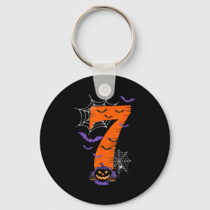 Fun Six Seven 6 7 Meme Design Couples Halloween  Keychain