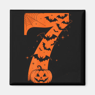 Fun Six Seven 6 7 Meme Design Couples Halloween Magnet