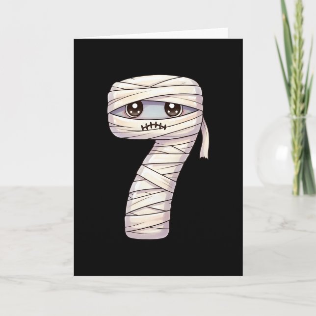 Fun Six Seven 6 7 Meme Design Couples Halloween Mu Card (Front)