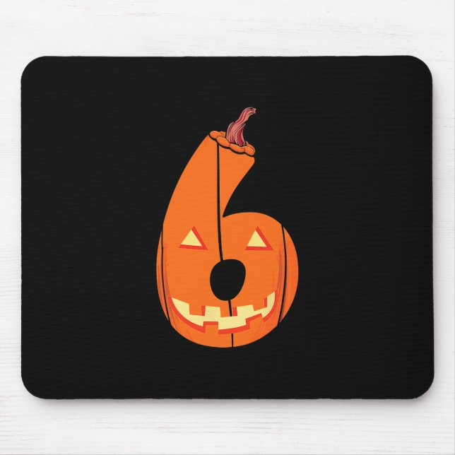Fun Six Seven 6 7 Meme Design Couples Halloween Pu Mouse Pad (Front)