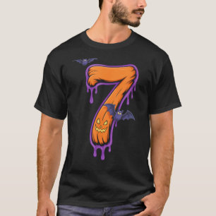 Fun Six Seven 6 7 Meme Design Couples Halloween  T-Shirt