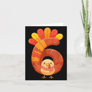 Fun Six Seven 6 7 Meme Design Couples Thanksgiving Card