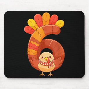 Fun Six Seven 6 7 Meme Design Couples Thanksgiving Mouse Pad