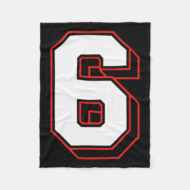 Fun Six Seven 6 7 Meme Design  Fleece Blanket (Front)