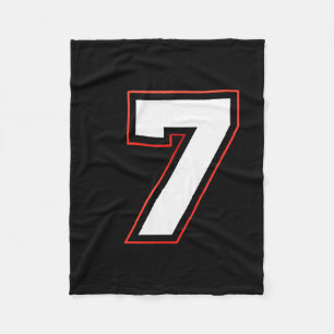Fun Six Seven 6 7 Meme Design  Fleece Blanket