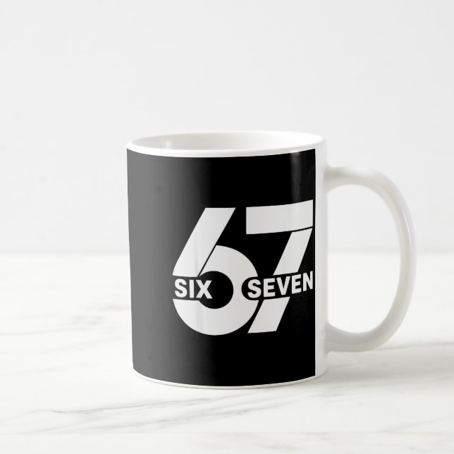 Fun Six Seven Meme Design 6 7 Meme  Coffee Mug (Right)