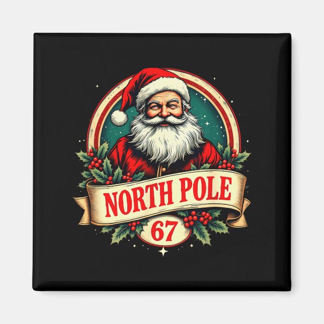 Fun Six Seven Meme Design – Internet Energy - Xmas Magnet (Front)