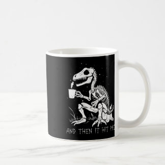 Fun Skeleton Dinosaur Costume Goth Men Women Hallo Coffee Mug
