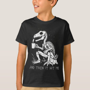 Fun Skeleton Dinosaur Costume Goth Men Women Hallo T-Shirt
