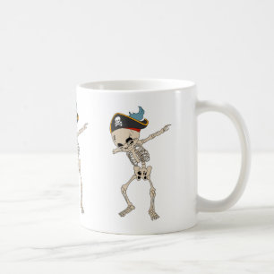 Fun Skeleton Pirate Halloween Dab Dancer Coffee Mug
