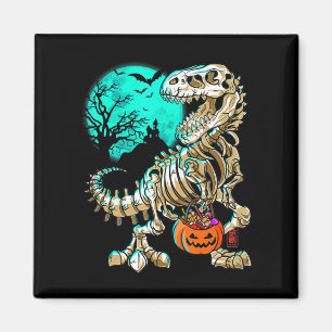Fun Skeleton TRex Halloween Boys Dino Kids Fossil  Magnet