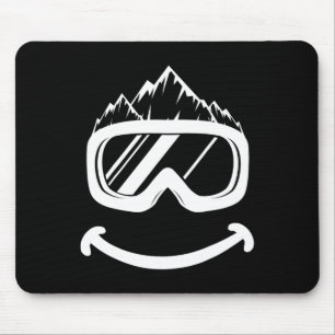 Fun Ski Tee Skiing Funny Snowboard  Mouse Pad