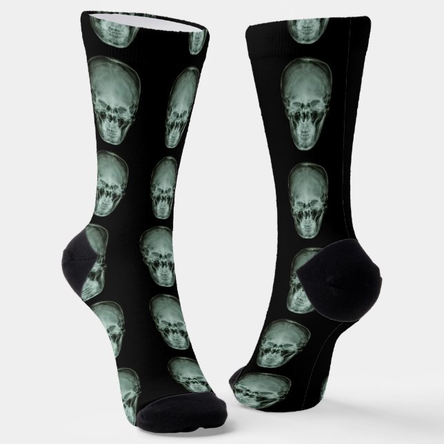 Fun Skull Radiograph  Socks (Angled)