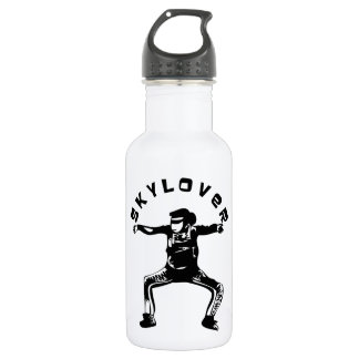 Fun Skylover Skydiver in Sit Fly Design 532 Ml Water Bottle