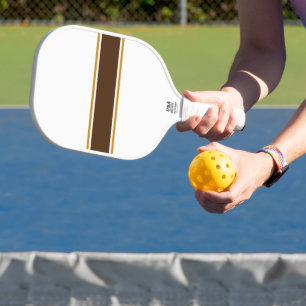 Fun Slender Cocoa Centre White Slim Pinstripes Pickleball Paddle