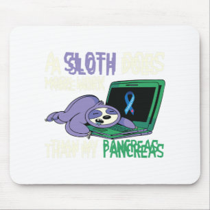 Fun Sloth Pancreas Diabetes Awareness Insulin Diab Mouse Pad