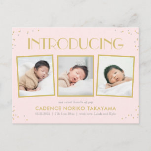 Fun Snapshots Baby Faire-part de naissance carte p