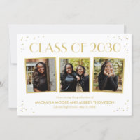 Fun Snapshots Editable Colour Graduation Invitatio