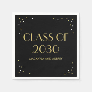 Fun Snapshots Editable Colour Graduation Napkins
