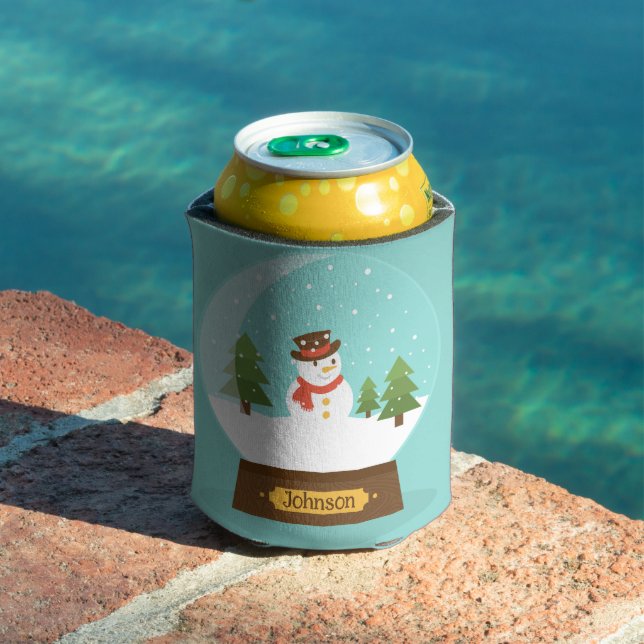 FUN! Snowman Can Cooler - Personalized -Add Name (In Situ Pool)
