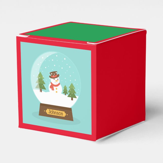 FUN!  Snowman Gift Box - Personalized -Add Name (Front Side)