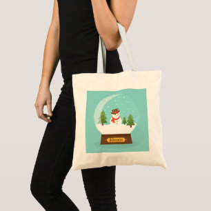FUN! Snowman Tote Bag - Personalized -Add Name