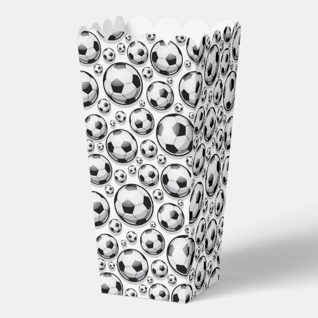 Fun Soccer sports ball tiled pattern  Favor Box (Front)