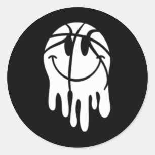 Fun Somebody's Loud Mouth Basketball Mama Classic Round Sticker