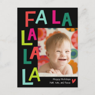 Fun Song EDITABLE COLOR Holiday Postcard