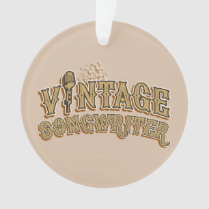 Fun Songwriter Lyricist Novelty Typography Ornament