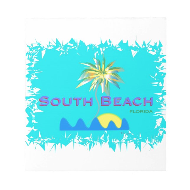 Fun South Beach, Florida Notepad (Front)