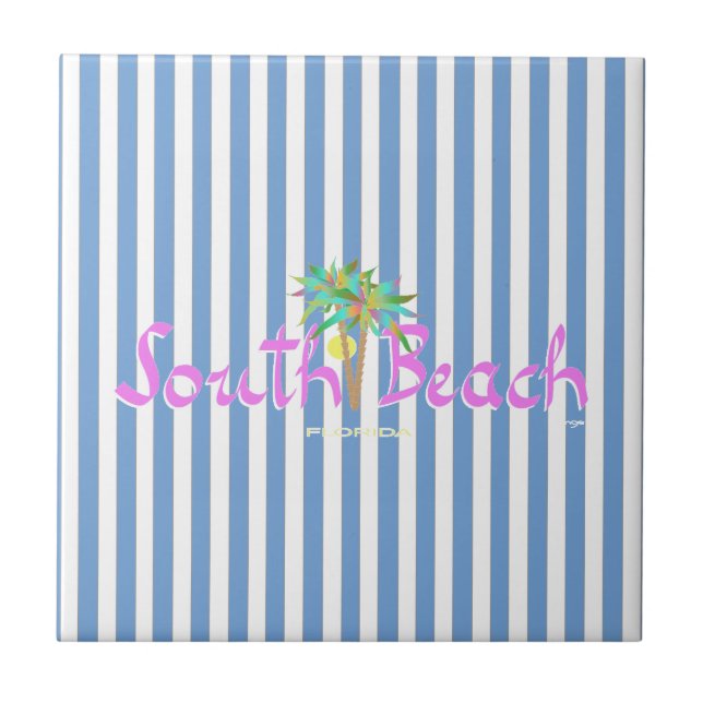 Fun South Beach, Florida Tile (Front)