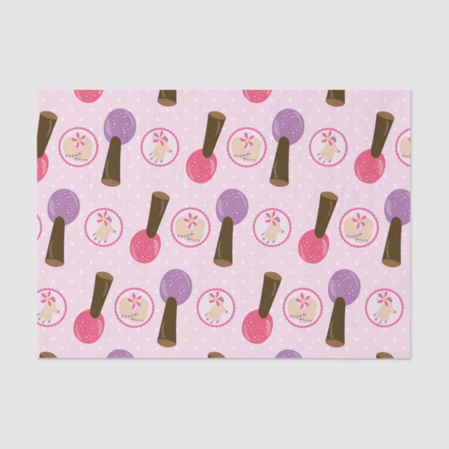Fun Spa party themed tissue wrap Tissue Paper (Front)