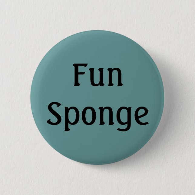 Fun Sponge 2 Inch Round Button (Front)