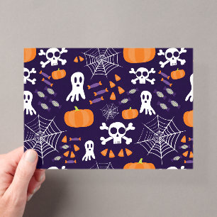 Fun Spooky Halloween Characters Acrylic Invitations