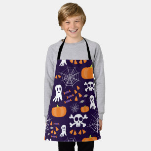 Fun Spooky Halloween Characters Apron
