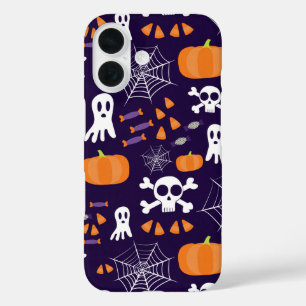 Fun Spooky Halloween Characters iPhone 16 Case