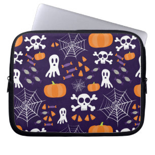 Fun Spooky Halloween Characters Laptop Sleeve