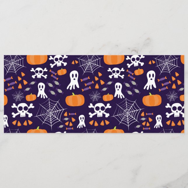 Fun Spooky Halloween Characters Menu (Front)