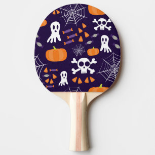 Fun Spooky Halloween Characters Ping Pong Paddle