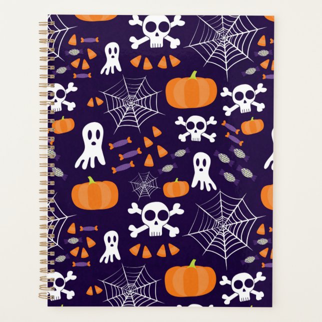 Fun Spooky Halloween Characters Planner (Front)