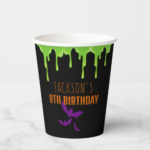 Fun Spooky Halloween Kids Birthday Party Paper Cups