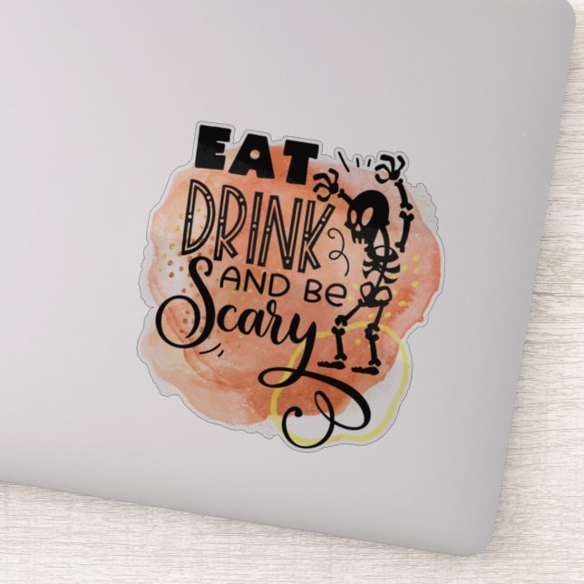 Fun, spooky Halloween quote  Sticker (Detail)