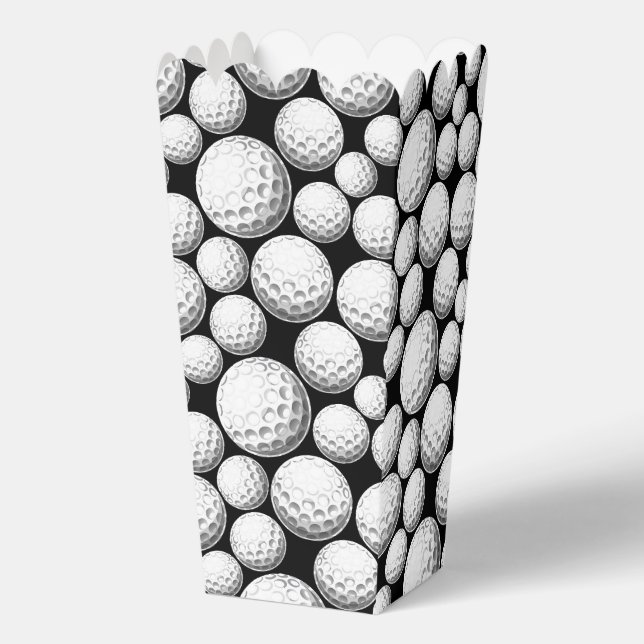 Fun sports golf ball tiled pattern  favor box (Front)