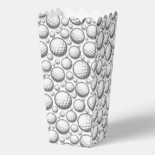 Fun sports golf ball tiled pattern  favor box